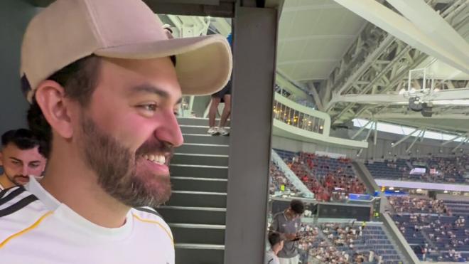 Edgar Nucamendi en el Bernabéu (Tik Tok)