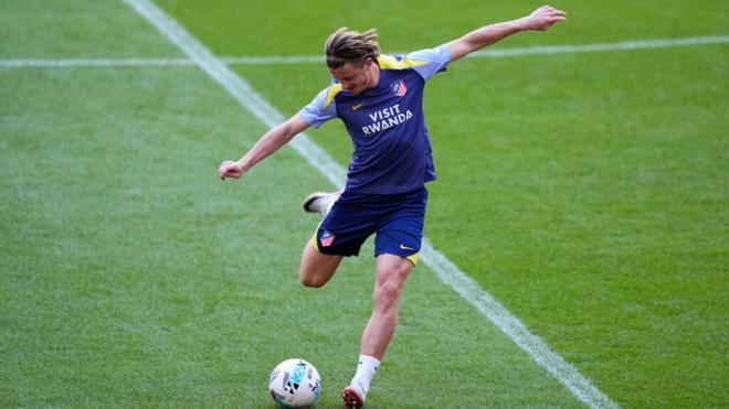 Conor Gallagher durante un entrenamiento del Atlético de Madrid (Fuente: Europa Press)
