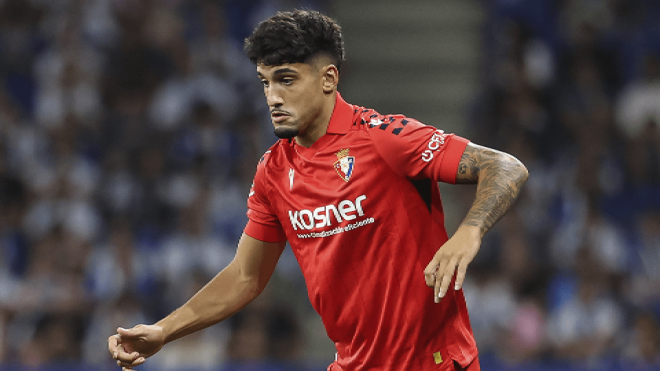 Iker Benito, en un partido con Osasuna (Foto: CAO).
