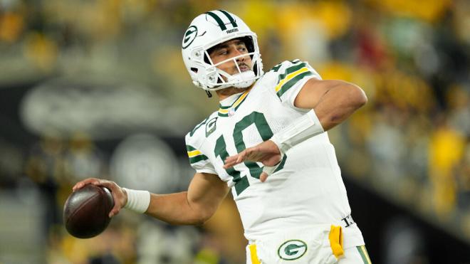 Jordan Love durante un partido de la NFL (Fuente: Cordon Press)