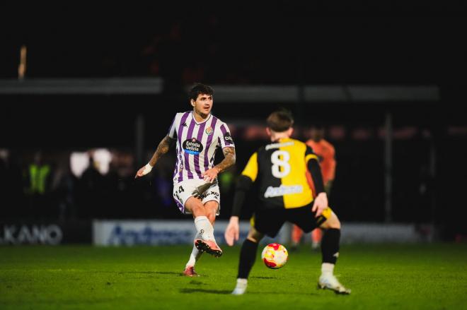 Stanko Juric, ante el Portugalete (Foto: Real Valladolid).