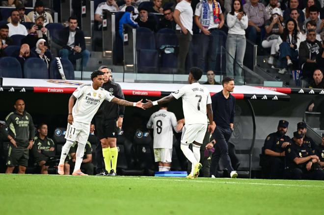 Rodrygo entrando por Vinicius (Cordon Press)