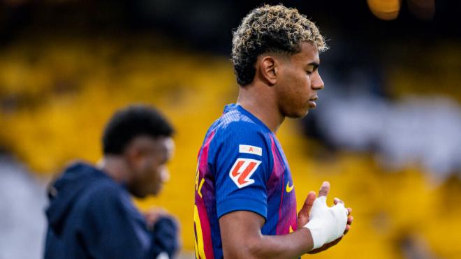 Lamine Yamal antes del Clásico (Cordon Press)