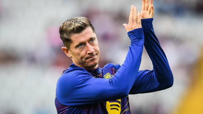 Robert Lewandowski con el FC Barcelona (Cordon Press)