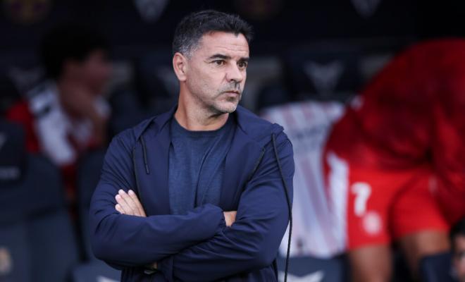 Míchel, en un partido del Girona (Europa Press)