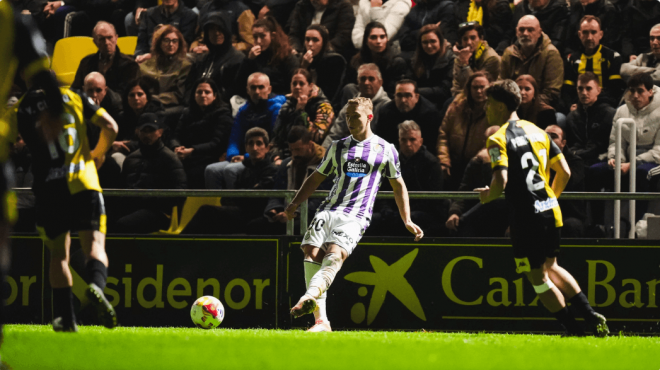 Hugo San, durante su debut ante el Club Portugalete.
