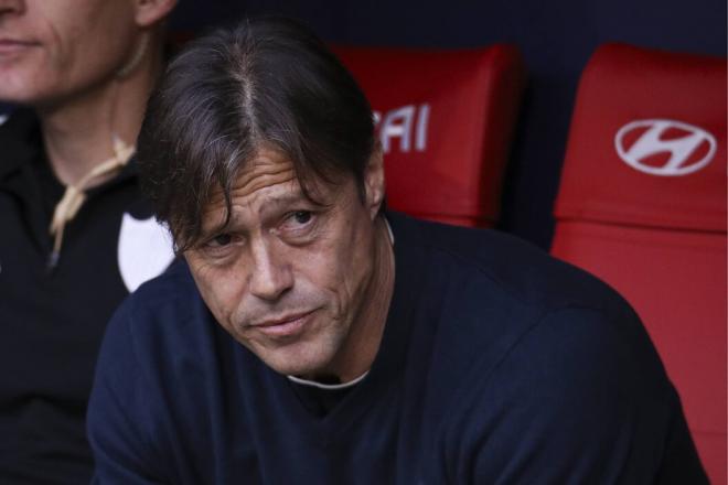 Matías Almeyda, en el Atlético-Sevilla (Foto: Cordon Press).