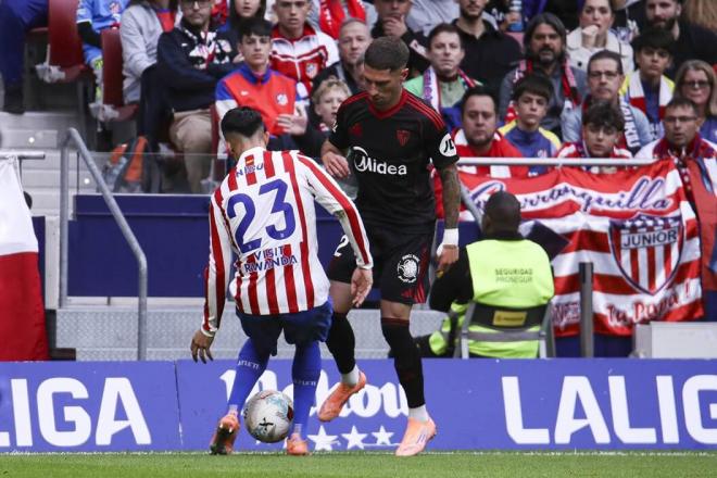 Carmona, en el Atlético-Sevilla (Foto: Cordon Press).