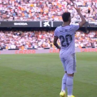 Vinicius manda al Valencia a Segunda en Mestalla (Foto: Carrusel en X)