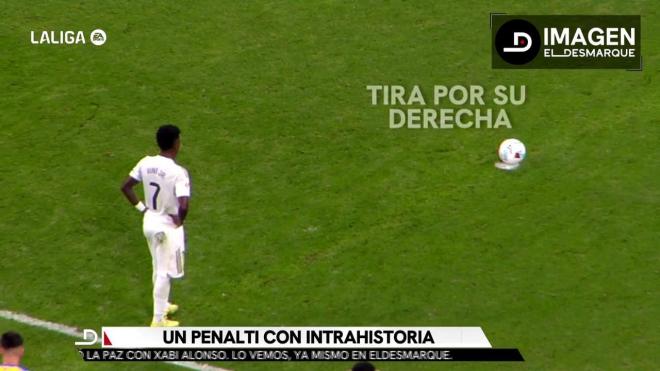 Vinicius antes de lanzar el penalti (ElDesmarque)