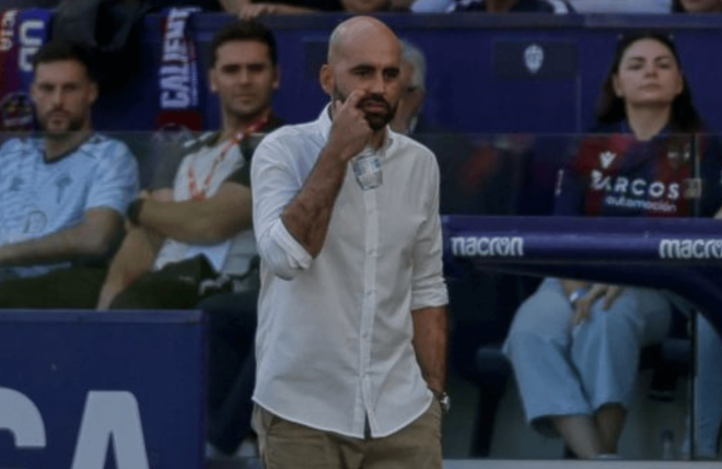 Claudio Giráldez en el Ciutat de València (Foto: LALIGA).