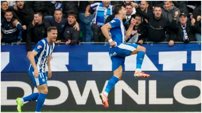 El gol de Lucas Boyé ante el Espnayol. (EFE)