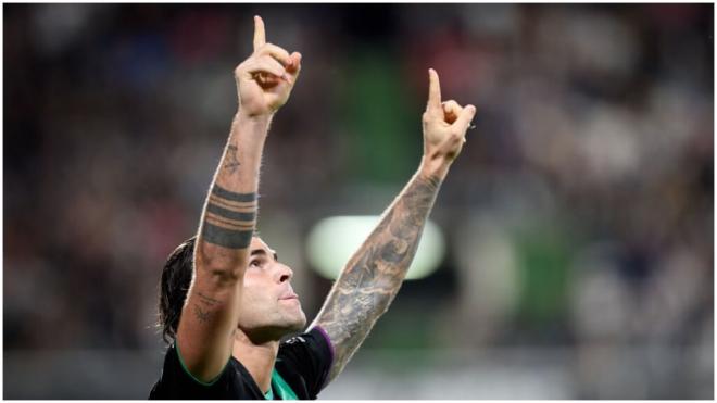 Jauregi celebra su gol ante el Castellón. (LaLiga)