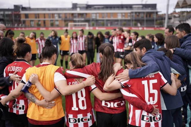 El Athletic Club femenino de Javier Lerga no ha ganado aún (Foto: Athletic Club).