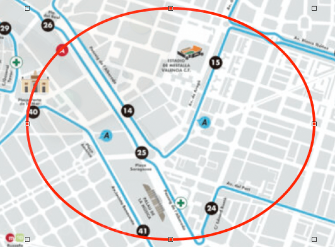 Detalle del recorrido del Maratón Valencia