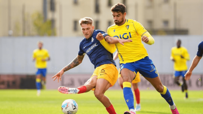 García Pascual, en el Andorra-Cádiz (Foto: LaLiga).