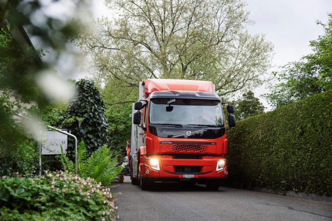 Camión eléctrico de Volvo.