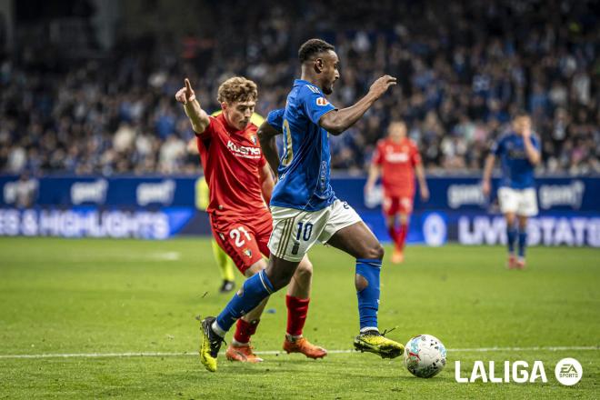 Haissem Hassan ante Osasuna. (Foto: LALIGA)