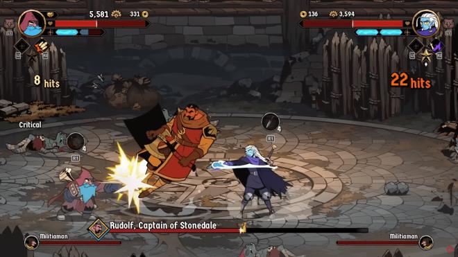 Absolum, en el modo para dos jugadores (Imagen: Dotemu).