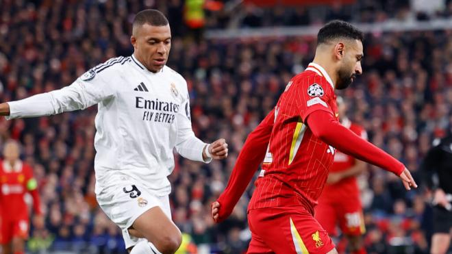 Mbappé y Salah en un partido de Champions (Europa Press)