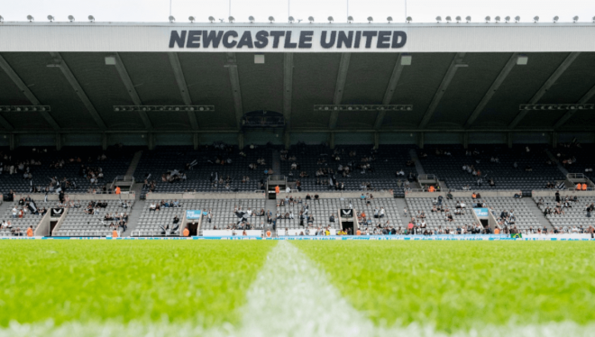 St James' Park, estadio del Newcastie United que espera este miércoles al Athletic Club en la Champions League.