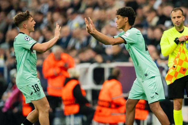 El debut de Selton al irse Jauregizar en Newcastle (Foto: Athletic Club).