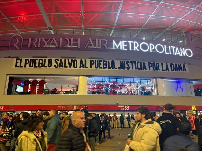 El guiño del Metropolitano (Foto: @SpidyAtletico)