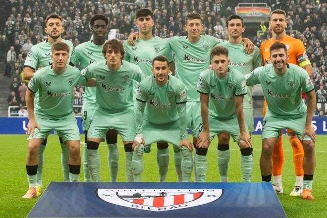 Este es el once que sacaba Ernesto Valverde ante el Newcastle en la Champions League (Foto: Athletic Club).