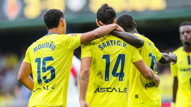 Los jugadores del Villarreal celebrando un gol (Fuente: Europa Press)