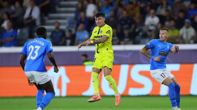 Moleiro durante el Pafos - Villarreal (Fuente: EFE)