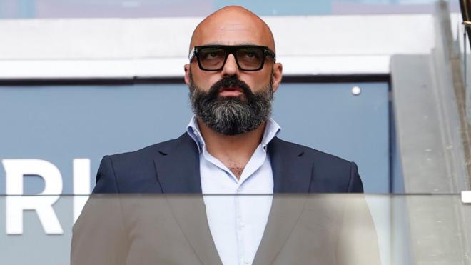 Carlos Bucero en el palco del Atlético de Madrid (Fotografía: Chema Rey)