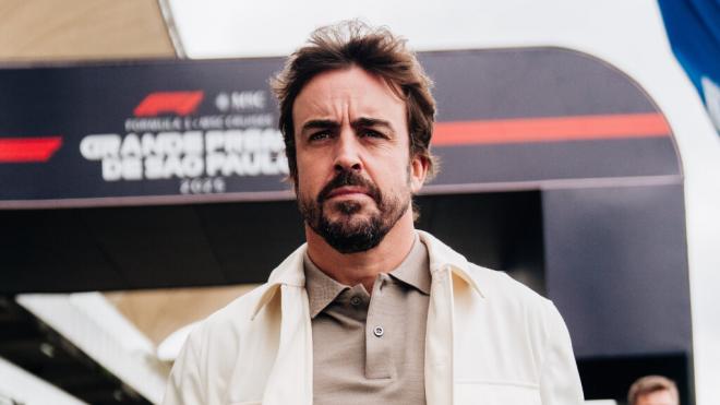 Fernando Alonso, en Brasil (Foto: Aston Martin).