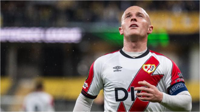 Isi Palazón en un partido del Rayo Vallecano (Cordon Press)