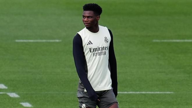 Tchouaméni en un entrenamiento del Real Madrid (Europa Press)