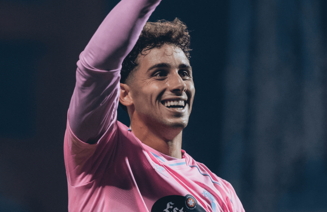 Pablo Durán celebrando un gol (Foto: Celta).