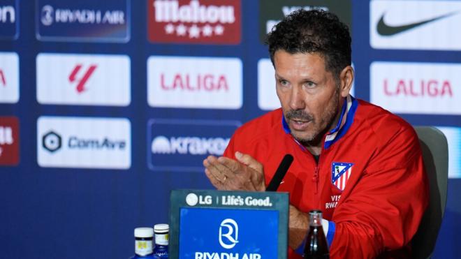 Diego Simeone en rueda de prensa (Fuente: Europa Press)