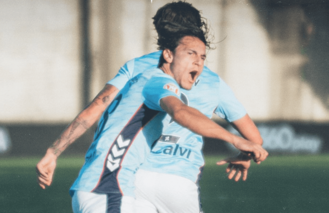 Joel López celebra su gol (Foto: Celta).