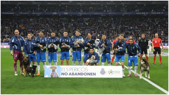 La iniciativa perruna del Espanyol ante el Villareal. (@RCDEspanyol)