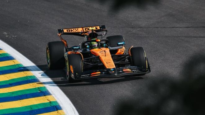 Lando Norris, en el Gran Premio de Brasil (Foto: McLaren).