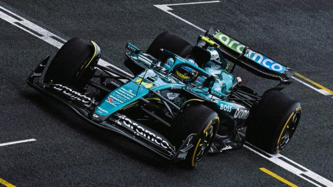 Fernando Alonso, en el Gran Premio de Brasil (Foto: Aston Martin).