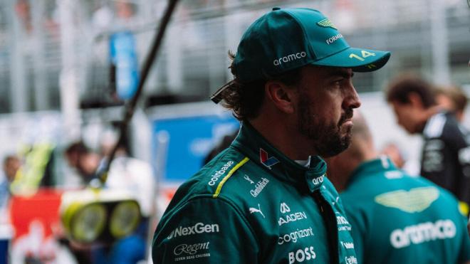 Fernando Alonso, en el Gran Premio de Brasil (Foto: Aston Martin).