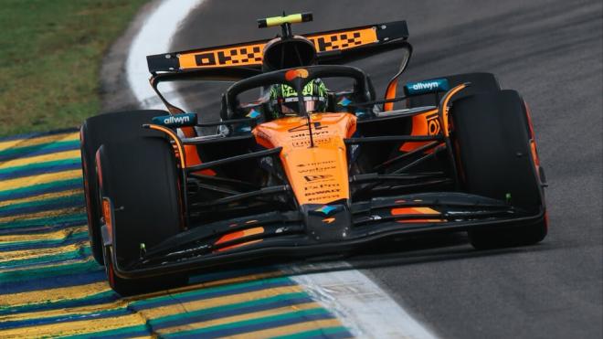 Lando Norris, en Brasil (Foto: McLaren).