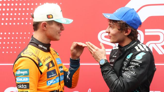 Lando Norris y Kimi Antonelli, en Brasil (Foto: F1).