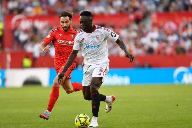 Akor Adams, ante Osasuna (Foto: Kiko Hurtado).