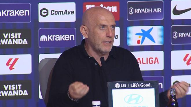 Julián Calero, en sala de prensa.