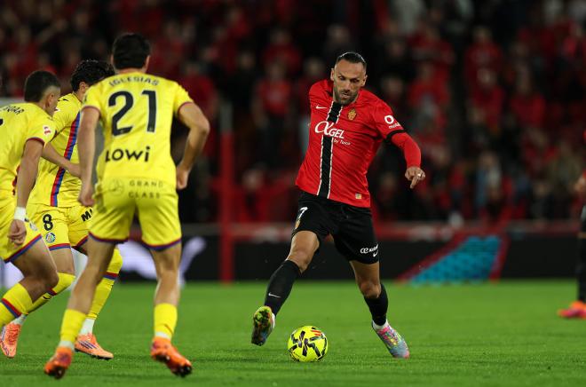 Muriqi, en el Mallorca-Getafe (Foto: LaLiga).