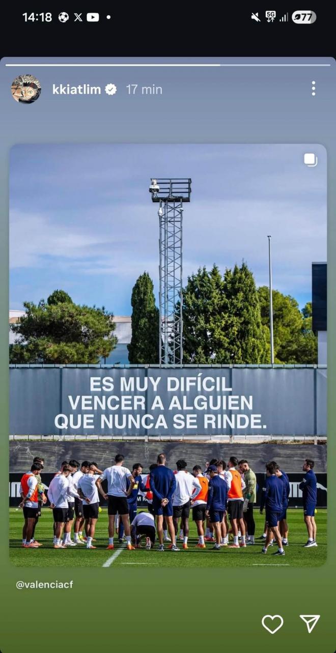 El mensaje de Kiat Lim