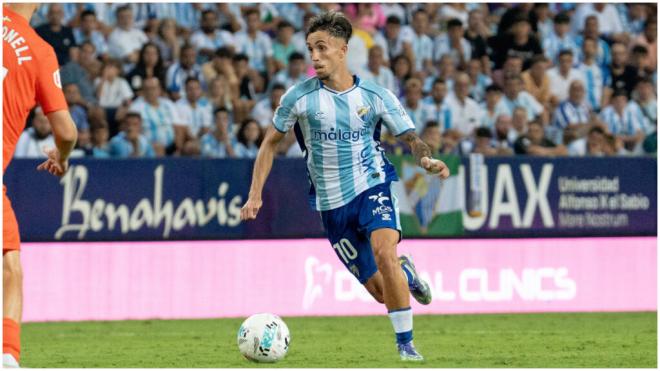 David Larrubia, con el Málaga. (Cordon Press)