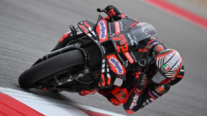 Marco Bezzecchi, en el GP de Portimao (Foto: Michelin).