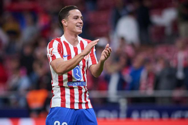 Giacomo Raspadori, en un partido con el Atlético (Foto: Cordon Press).